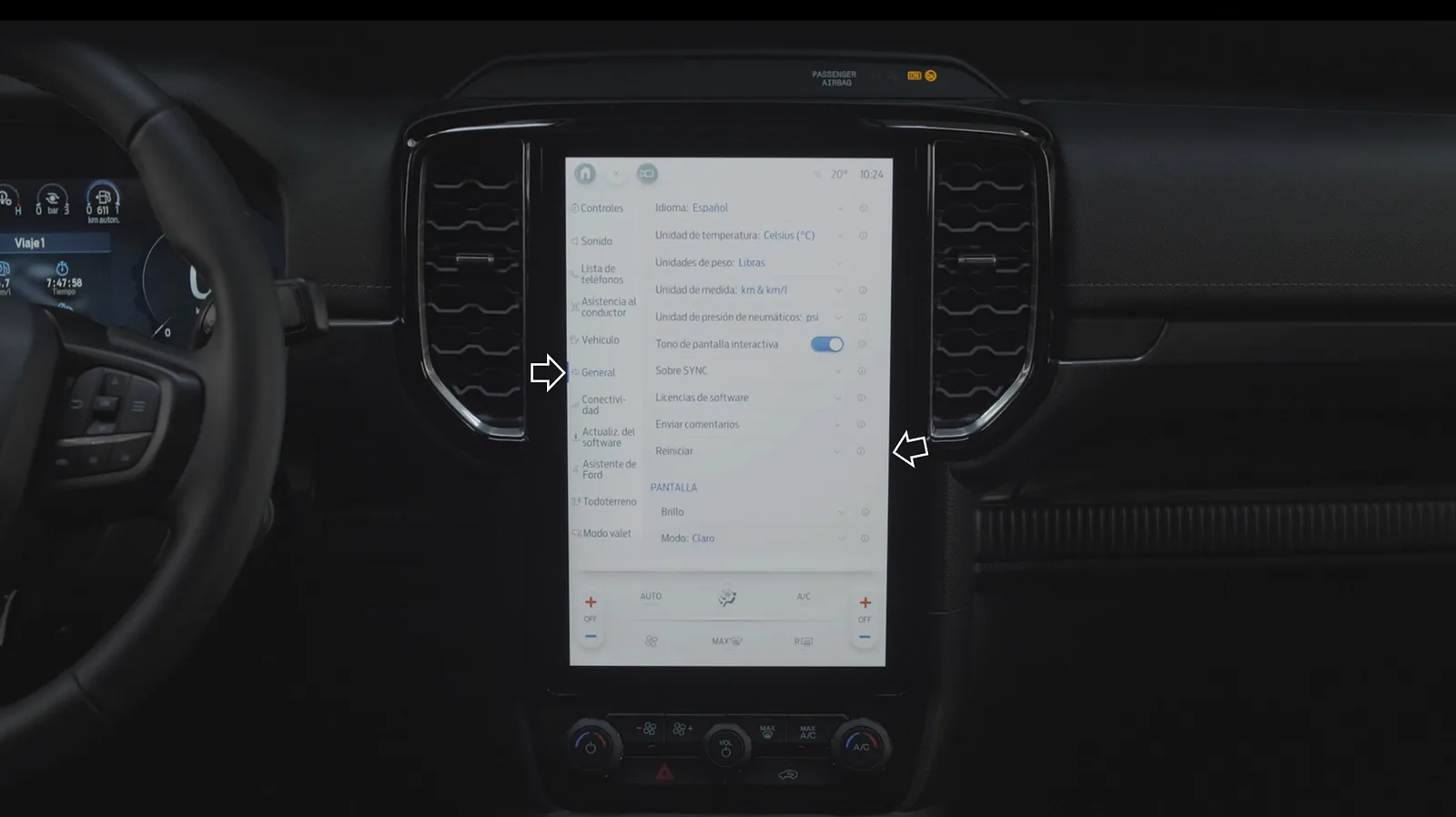 Restableciendo la conectividad con app Ford