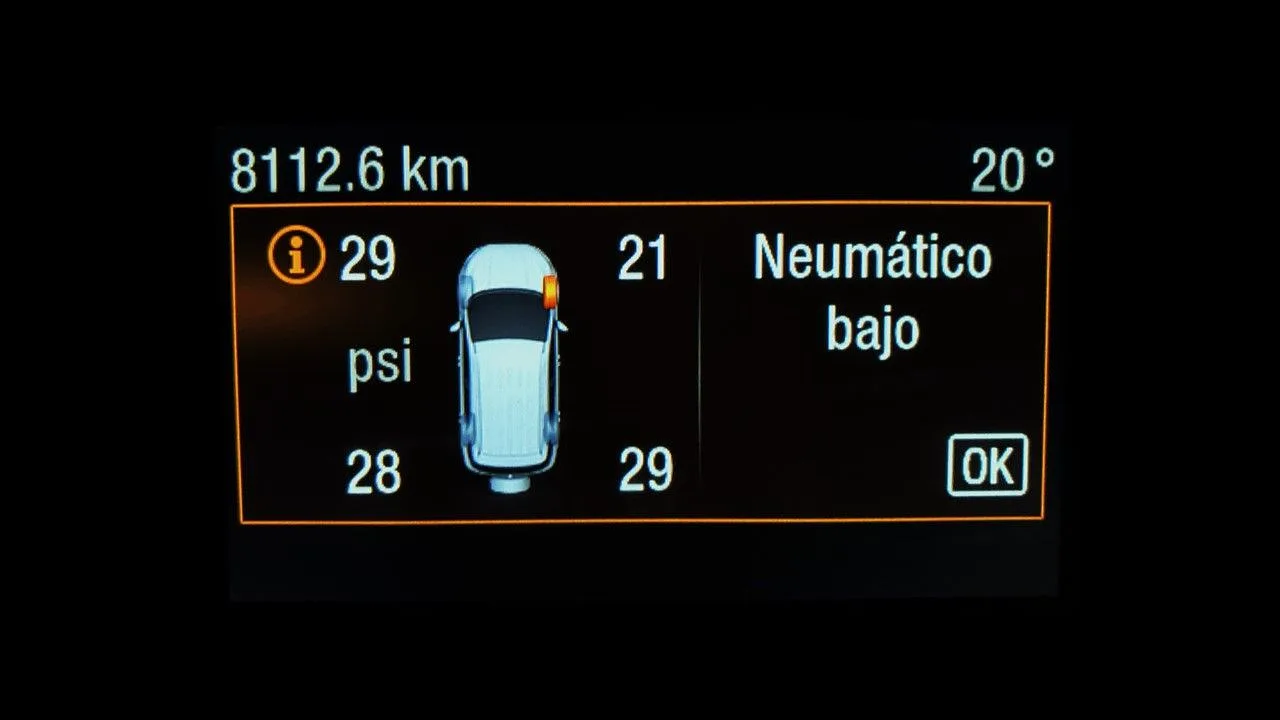 Sistema de monitoreo de presión de neumáticos (TPMS)