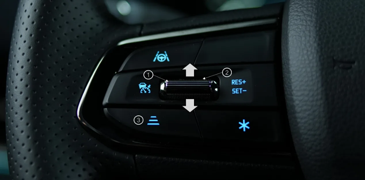 Control de velocidad crucero adaptativo con sistema "Stop & Go